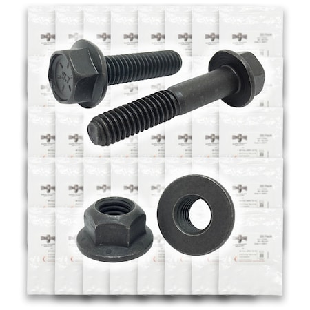 Boltsandnuts.Com Metric Class 10.9 Hex Flange Frame Bolts & Nuts Assortment - 369 PCS Assortment Kit #261